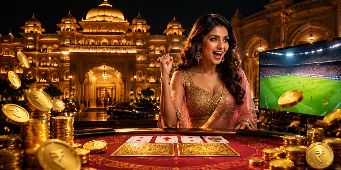 Indian Andar Bahar card game with rupee coins
